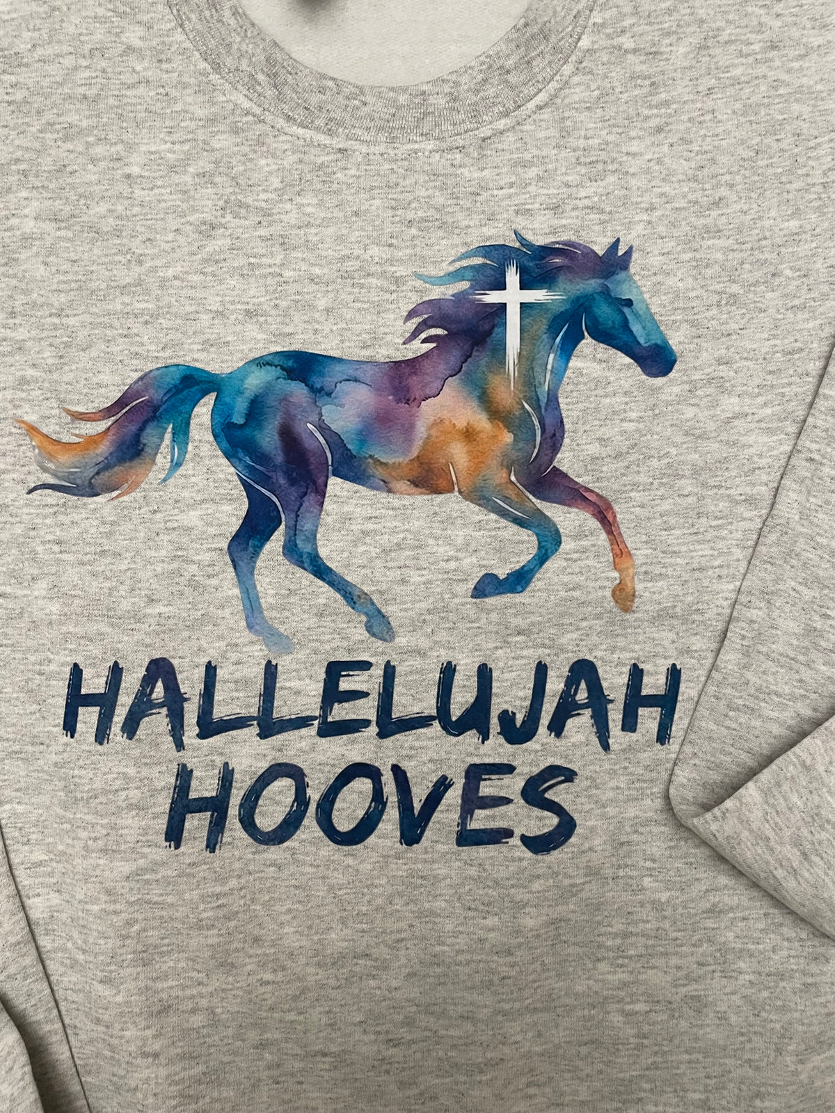 Hallelujah Hooves™ Signature Watercolor Crewneck