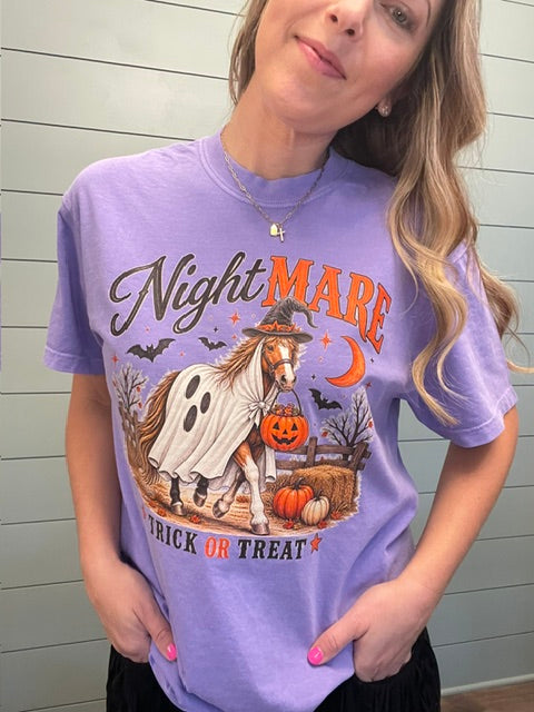 NightMARE Halloween Horse Shirt Youth & Adult Trick or Treat Tee