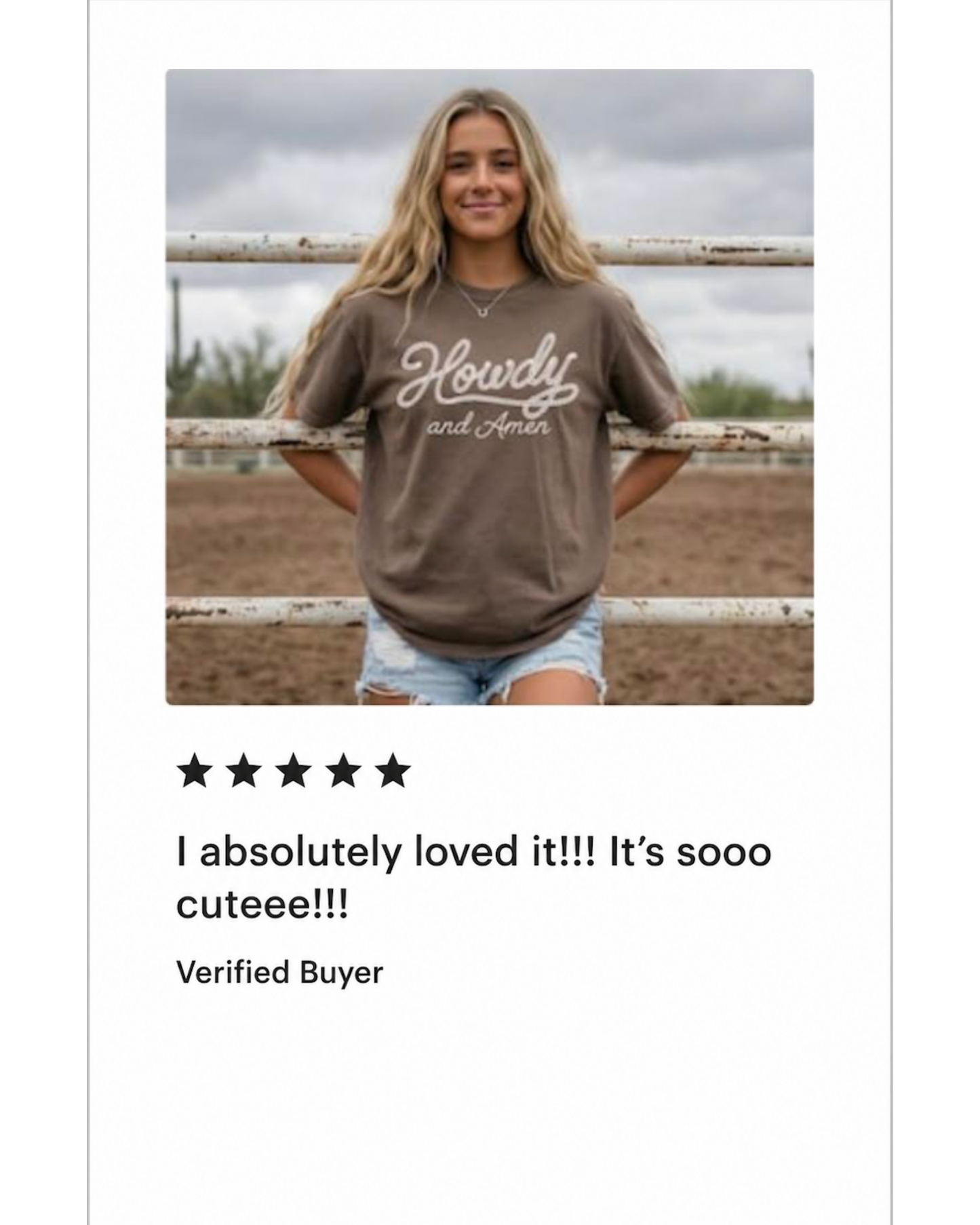 Howdy & Amen Western Cowgirl Shirt