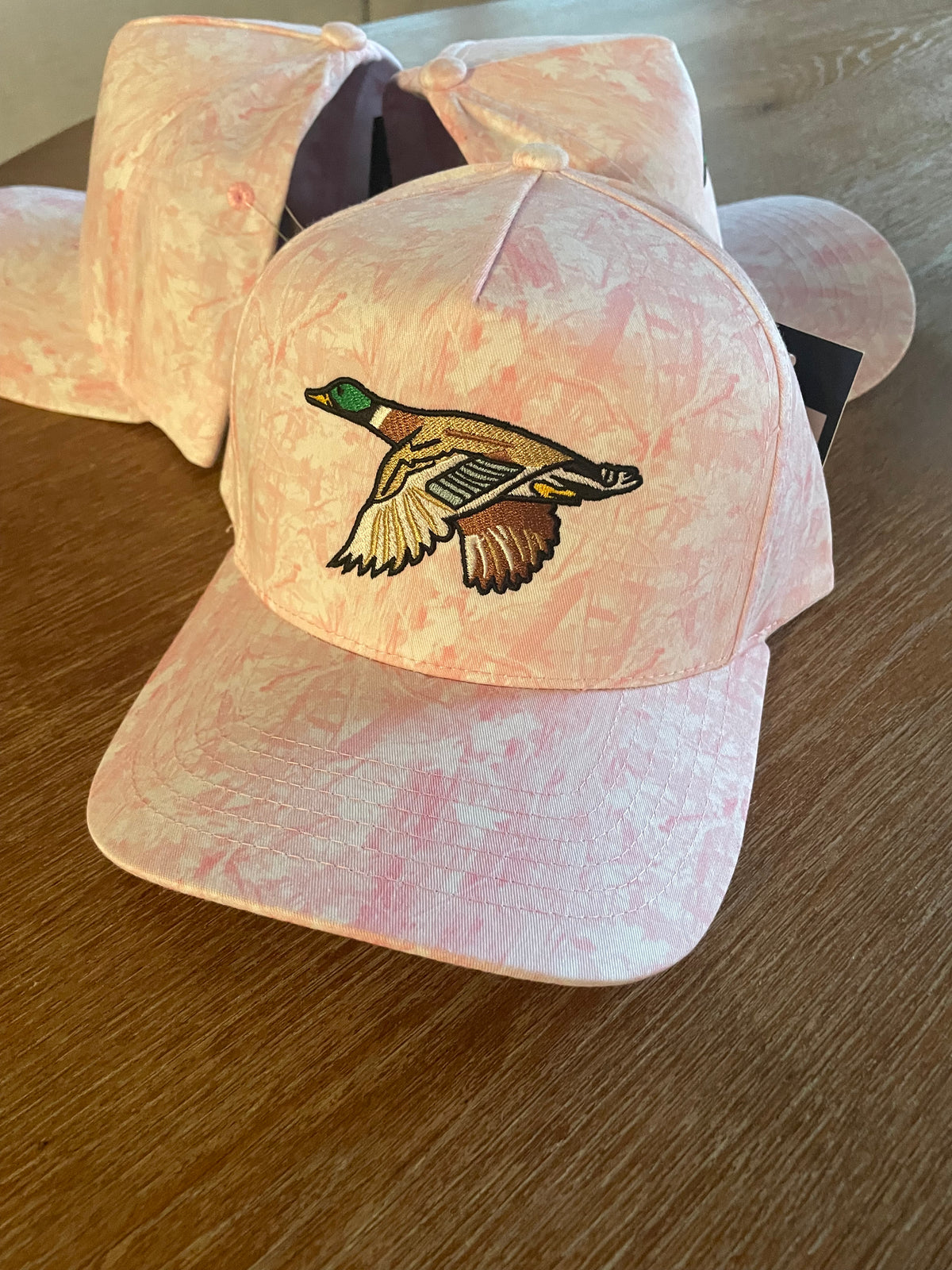 Pink Camo Mallard Hat Embroidered Duck Cap