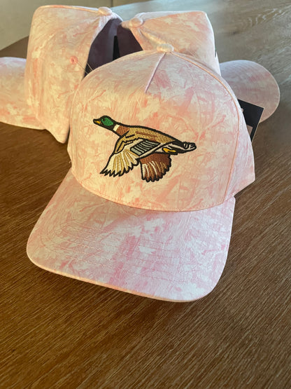 Pink Camo Mallard Hat Embroidered Duck Cap