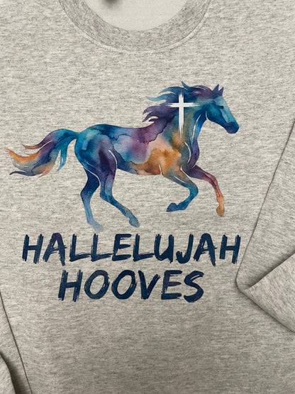 Hallelujah Hooves™ Signature Watercolor Crewneck