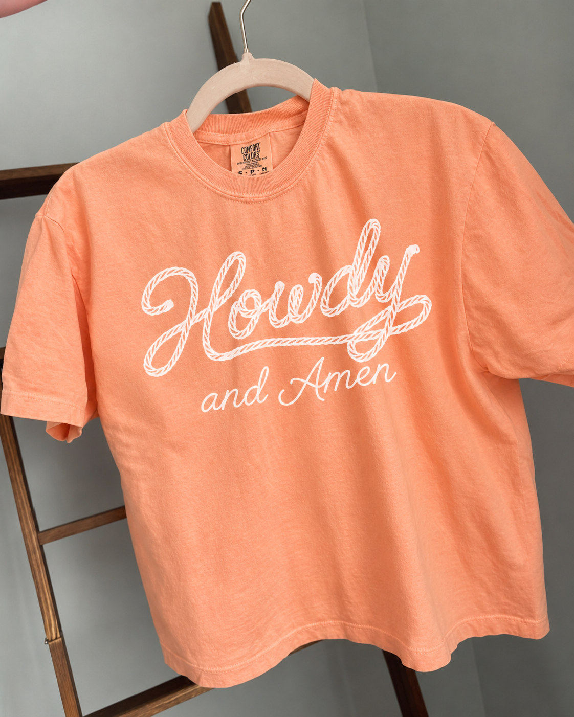 Howdy & Amen Christian Cowgirl Tee Faith-Based Western Shirt