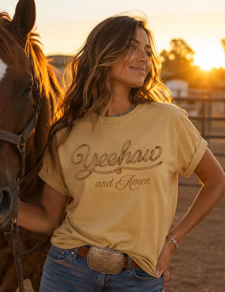 Yeehaw & Amen Western Graphic Tee