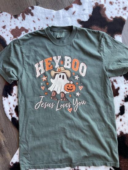 Hey Boo, Jesus Loves You Tee