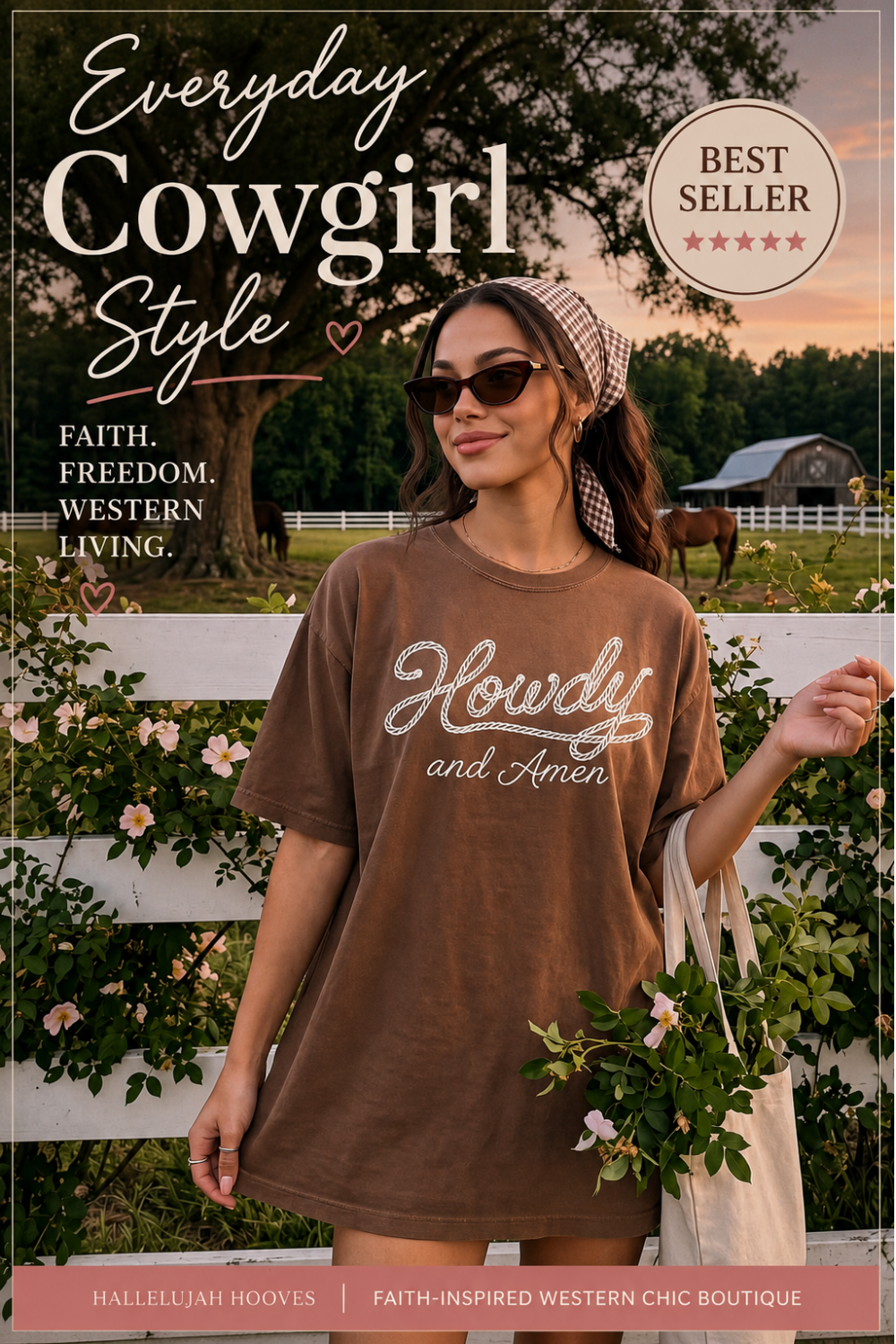 Howdy & Amen Western Cowgirl Shirt
