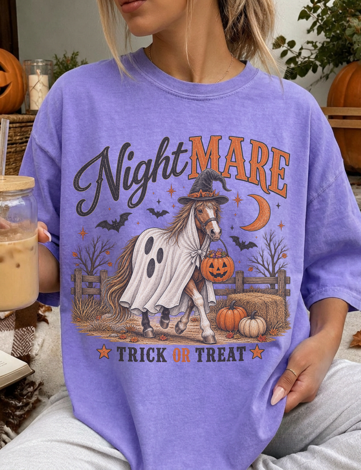 NightMARE Halloween Horse Shirt Youth & Adult Trick or Treat Tee