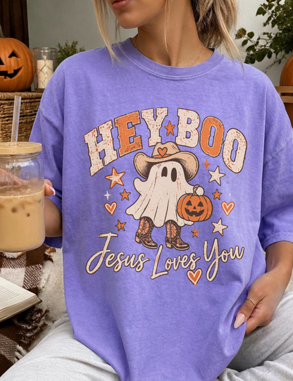 Hey Boo, Jesus Loves You Tee