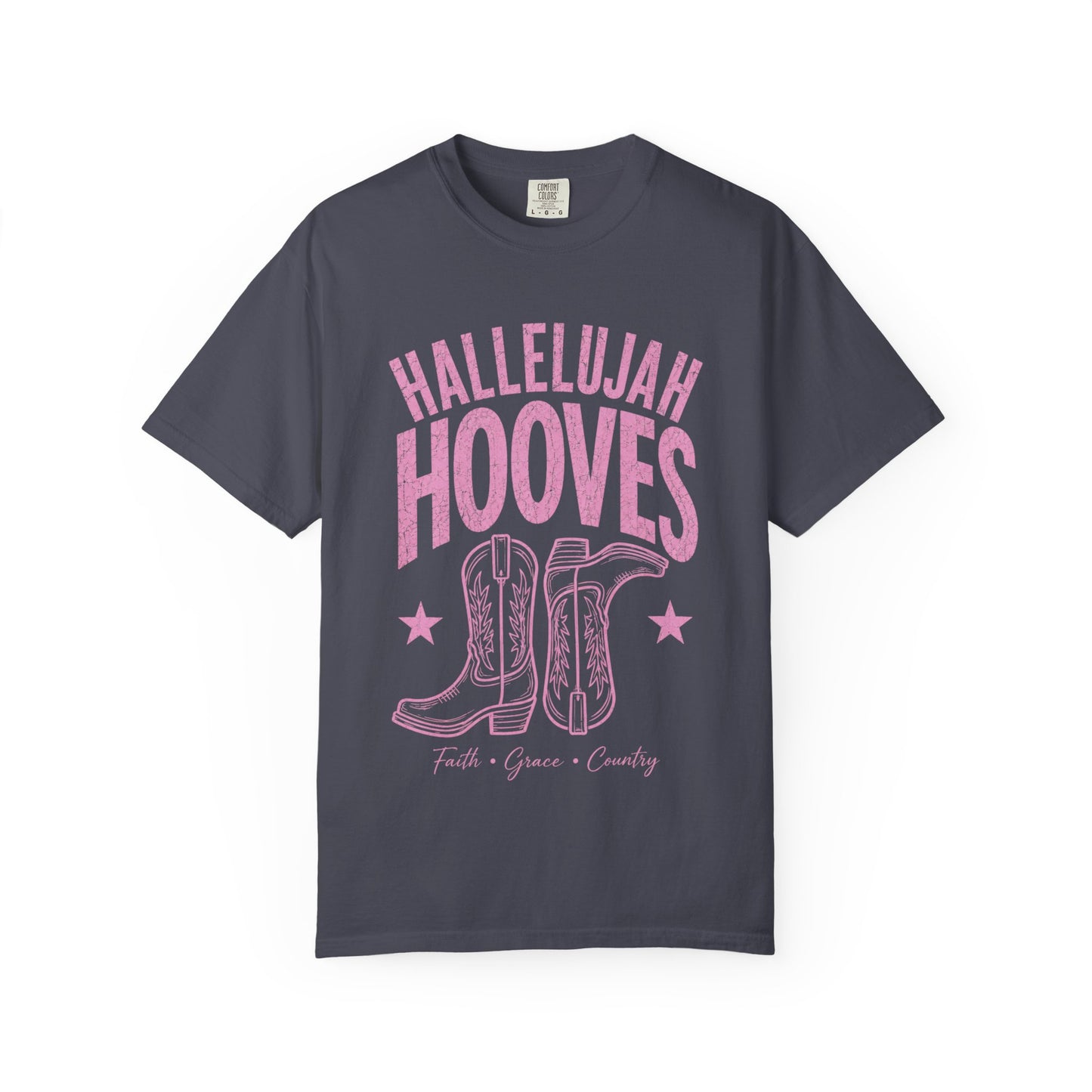 Hallelujah Hooves Western Graphic Tee Christian Cowgirl Shirt Faith Inspired Rodeo Tee