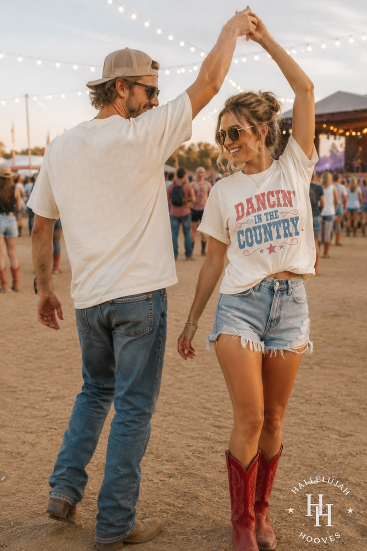 Matching Country Concert Shirts Dancin' in the Country Tees