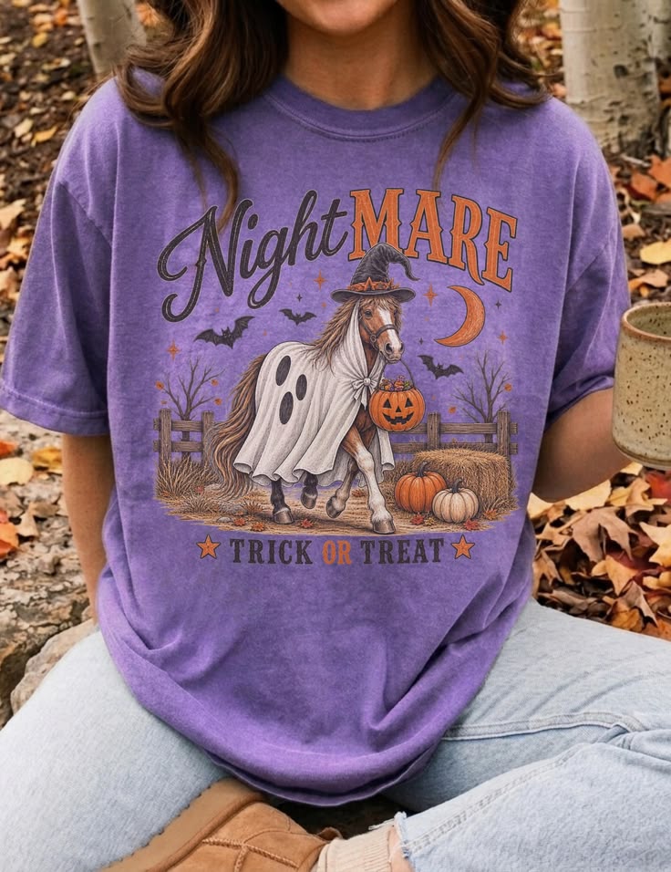 NightMARE Halloween Horse Shirt Youth & Adult Trick or Treat Tee