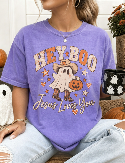 Hey Boo, Jesus Loves You Tee