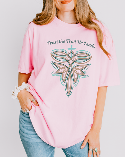 Trust the Trail He Leads Tee | Faith-Inspired Western Graphic Tee