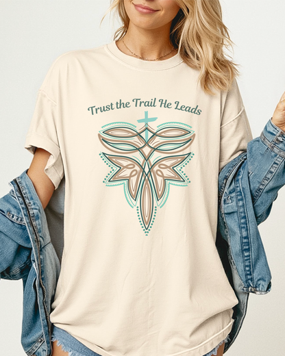 Trust the Trail He Leads Tee | Faith-Inspired Western Graphic Tee