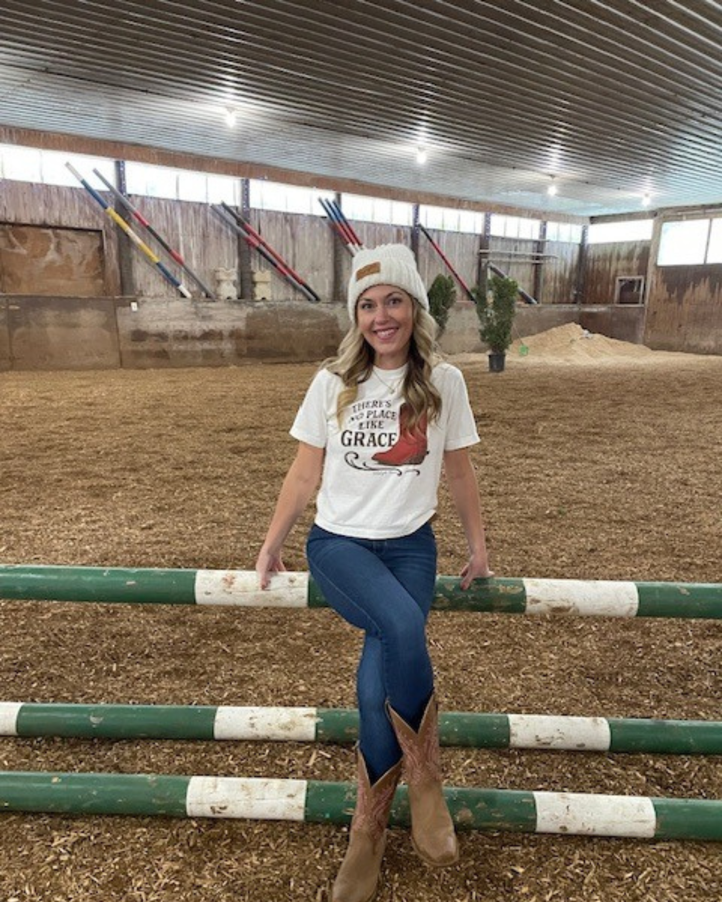 There’s No Place Like Grace Western Christian Tee Faith Cowgirl Shirt