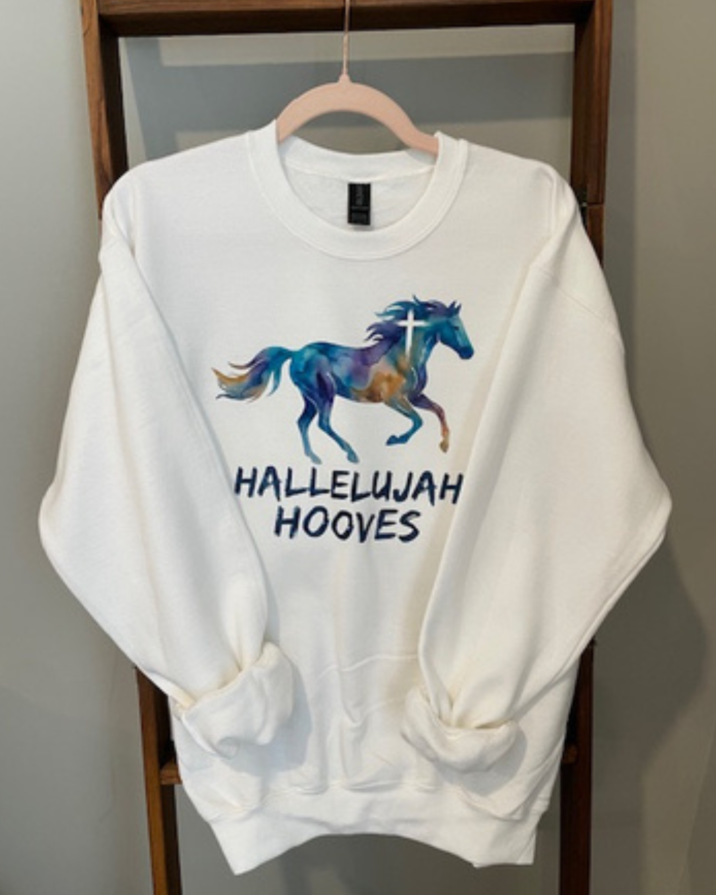 Hallelujah Hooves™ Signature Watercolor Crewneck