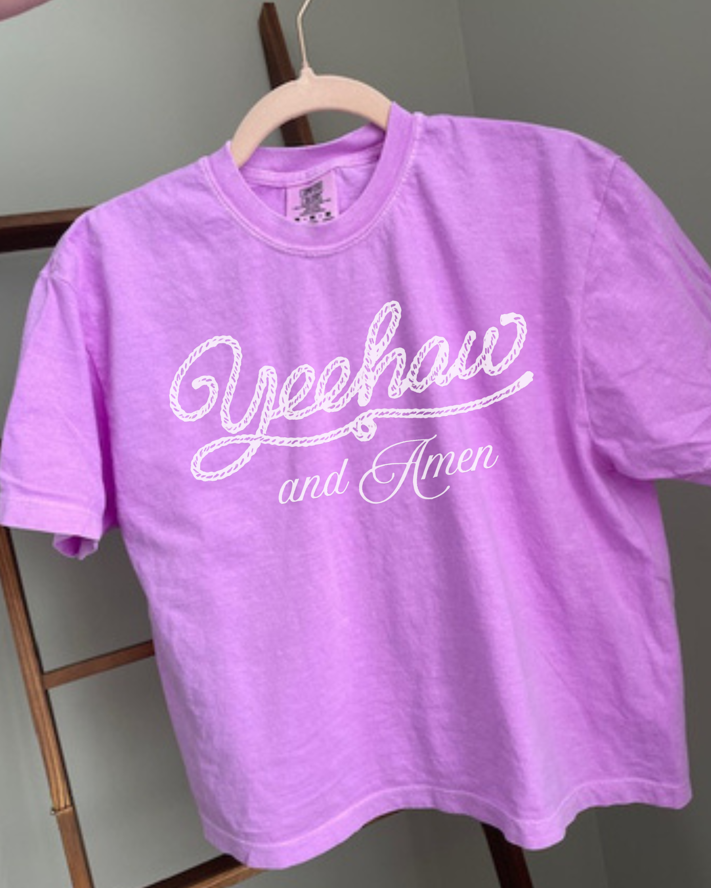 Yeehaw & Amen Christian Cowgirl Tee