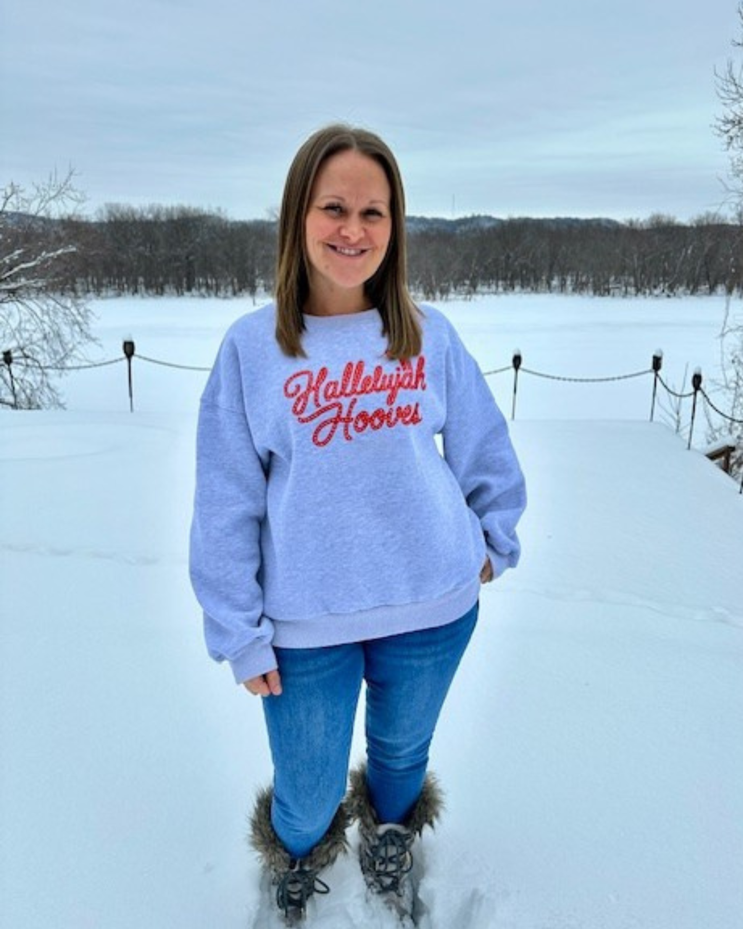 Western Faith Sweatshirt | Cowgirl Christian Sweatshirt | Hallelujah Hooves™  Crew