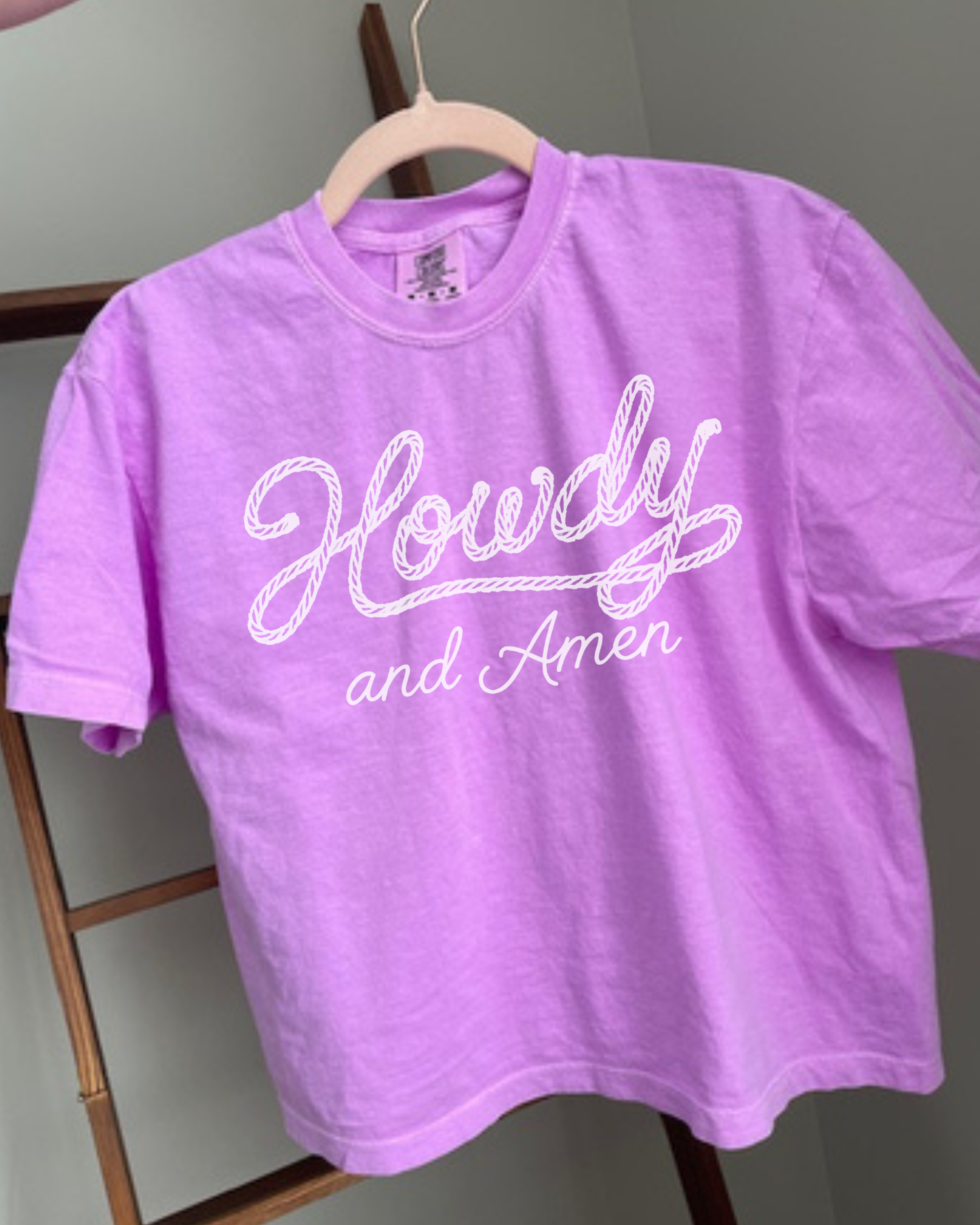Howdy & Amen Christian Cowgirl Tee Faith-Based Western Shirt