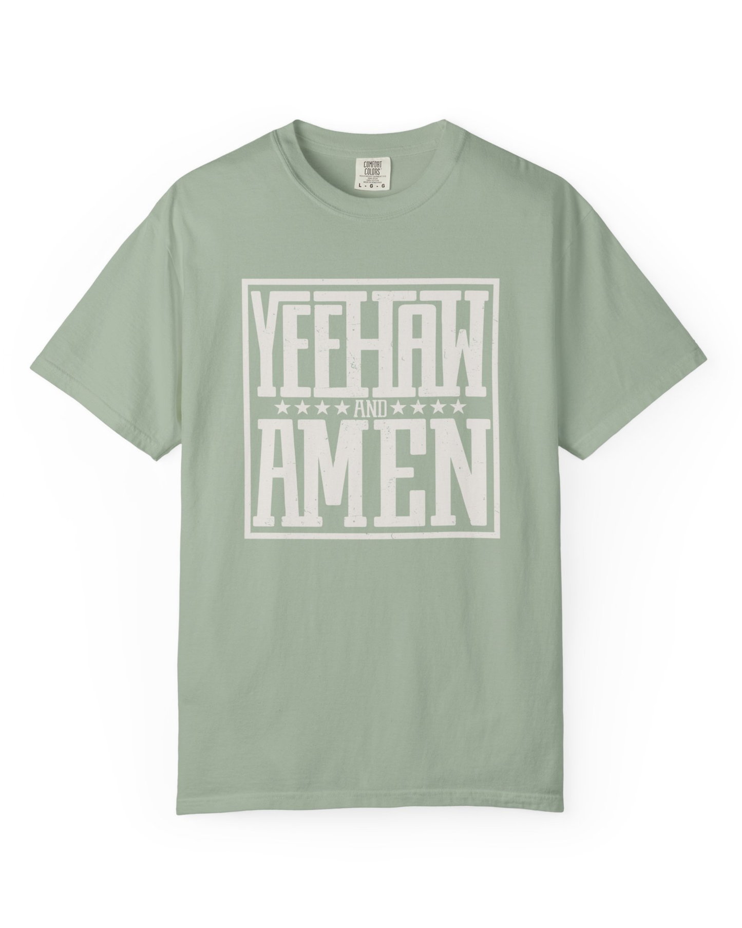 Yeehaw & Amen Matching Couple Tees