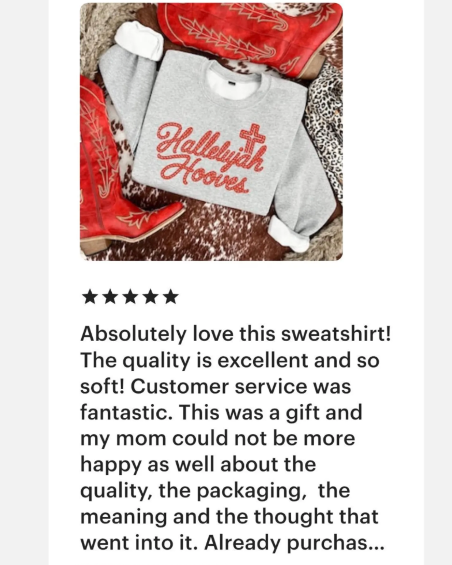Western Faith Sweatshirt | Cowgirl Christian Sweatshirt | Hallelujah Hooves™  Crew