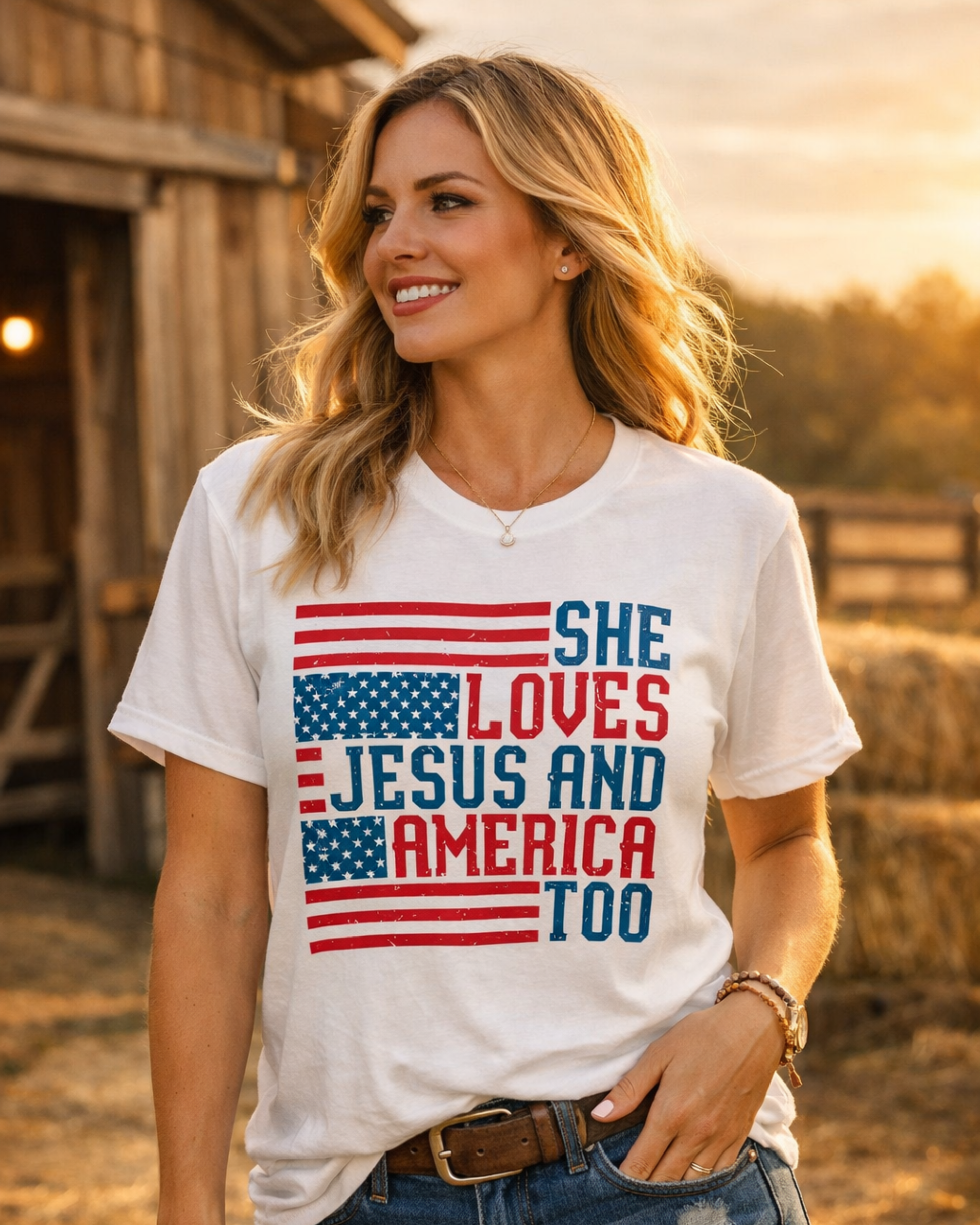 4th of july cowgirl outfit western graphic tee women country concert outfit idea